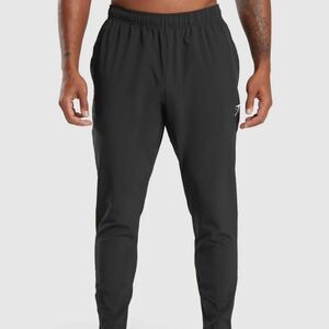 Gymshark Mens Jogger Pants Size M Black Active Gym Train Run Elastic Waist